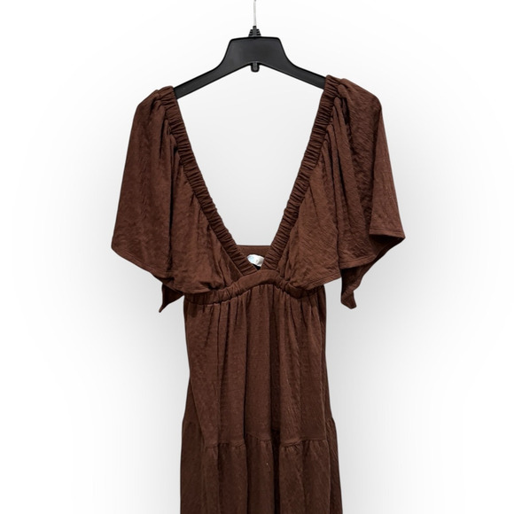 Free People La La Tiered Flutter Sleeve Maxi Dress Size small - Picture 6 of 12